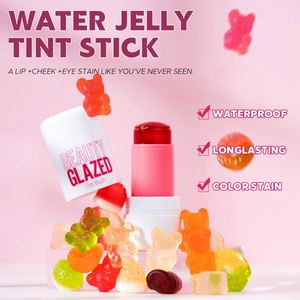 Beauty Glazed Water Jelly Tint Lip & Cheek Blush Stain Giratorio 4 colores Colorete Stick Easy Rouge Coloring Pluma hidratante - Product Image 2
