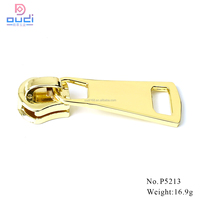 Prix d'usine, curseur de fermeture éclair en métal doré personnalisé, tirette de fermeture éclair en alliage de zinc de haute qualité pour sacs et vêtements
