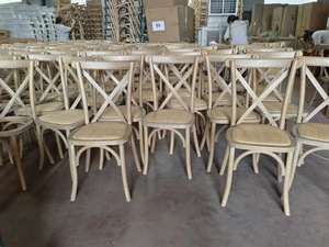 Elegante sedia da pranzo in legno massello per esterni commerciali Hotel mobili per ristorante banchetto di nozze impilabile - Product Image 6