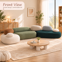 Canapé modulaire d'angle de luxe Pebble, canapé en tissu personnalisé pour villa, appartement, salon