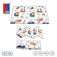Tapis de jeu pliable extra large, épais, non toxique, en mousse véritable pour bébé, tapis de jeu pour enfants, chambre d'enfant, intérieur, tapis de jeu familial