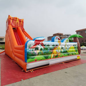 Château gonflable commercial pour enfants, parc de jeux gonflables Jurassic, avec toboggan, pour fêtes en plein air. - Product Image 4