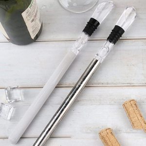 Stainless Steel 3 in 1 Cooler Chilling Stick <b>Freezer</b> Red Wine Chiller Stick with Aerator & Pourer Drinkware - Product Image 3