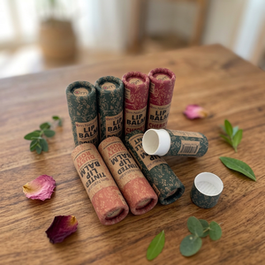 หลอดกระดาษคราฟท์สีน้ำตาลแบบไม่เคลือบผิว บรรจุภัณฑ์กระดาษแข็งรีไซเคิลได้ สำหรับผลิตภัณฑ์บาล์มแบบแท่งเพื่อความงามที่สะอาด - Product Image 1