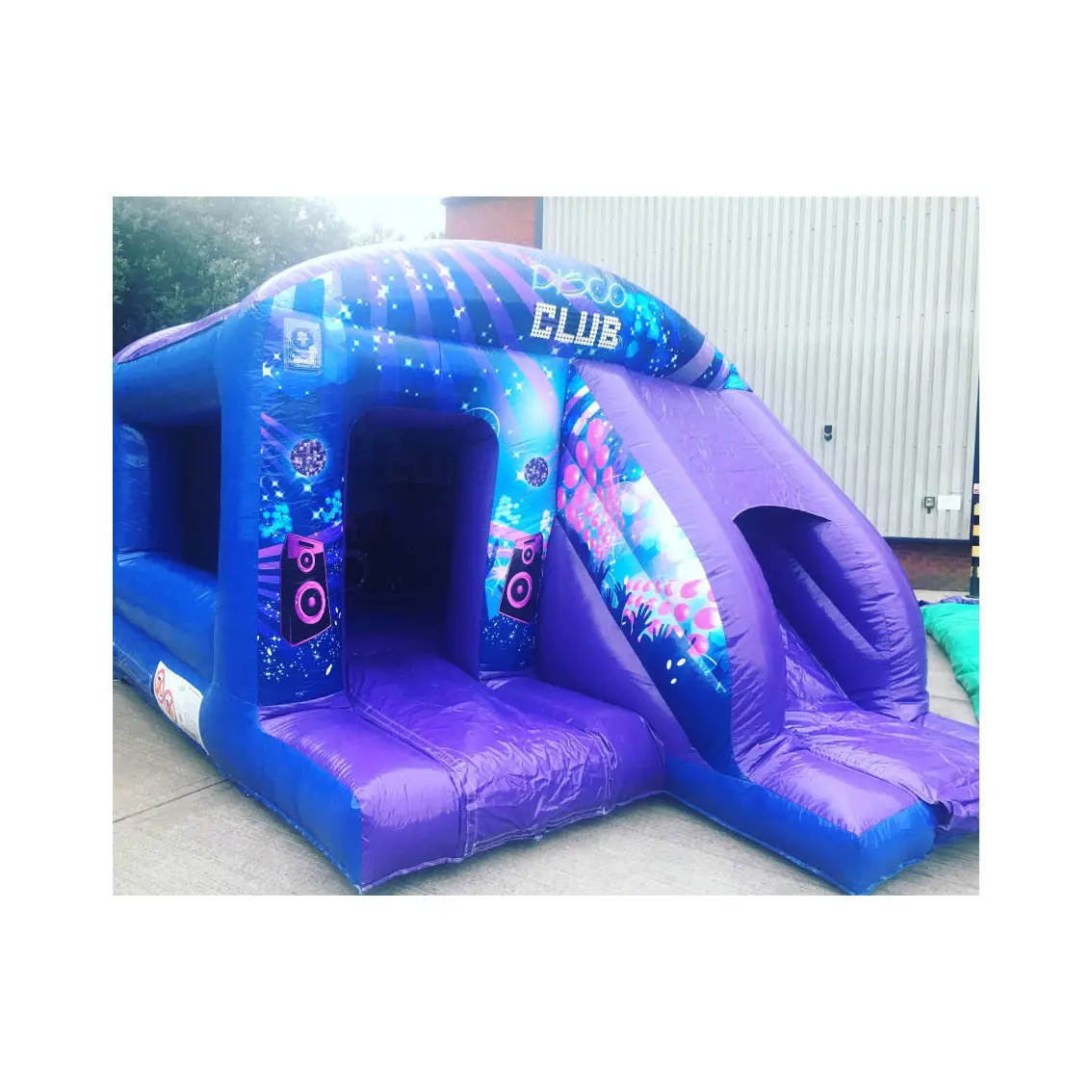 Lớn Disco Deluxe Bounce Và Slide Combo Durable PVC Inflatable Dancing Disco Dome Bounce Để Bán