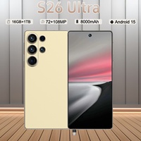 S26 Ultra 16G+1TB Android 15 7.3 Pouces Global 5G Téléphones Portables Grande Mémoire Écran Complet Processeur Rapide Longue Autonomie de Batterie ODM/OEM