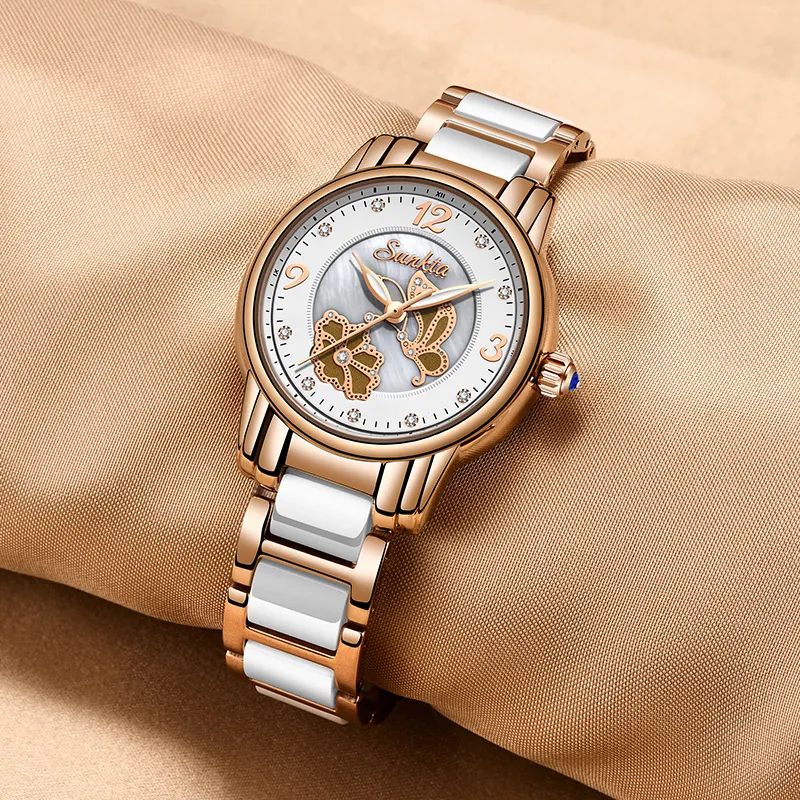 2019SUNKTA Listing Rose Gold Women Watches Quartz Watch Ladies Top Brand Luxury Female Watch Waterproof Girl Clock Relogio Femin