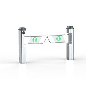 โรงงานตรวจสอบอัตโนมัติ QR รหัสระบบการควบคุมการเข้าถึงเครื่องอ่านบัตรใบหน้ารับรู้สวิงประตู Barrier - Product Image 5