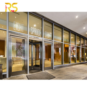 Esterno moderno 4 pannello scorrevole porta d'ingresso porta d'ingresso anteriore porta d'ingresso Hotel hall in acciaio inox porta d'ingresso principale - Product Image 3