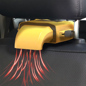 5W電気自動車ヒーター12V冷却および加熱ファンダッシュボードシートヒーター360度調整可能な霜取り防曇機 - Product Image 1