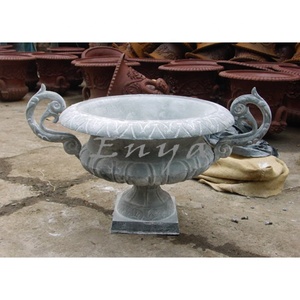 Pot de jardin en métal avec socle floral, bac à plantes, jardinières larges pour l'extérieur - Product Image 4