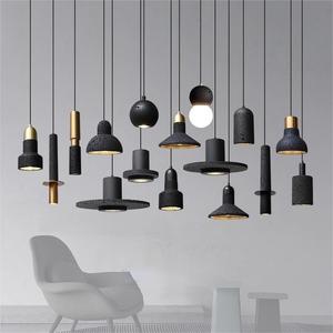 Modern Simple Black Hole Stone Chandelier Bar Restaurant Art Pendant Lamp HM-<b>DJ</b>-731 Modern Simple Black Hole Stone Chandelier HM - Product Image 1
