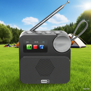 Radio Digital Portátil XJYG P2 DAB/DAB+ con Pantalla LCD, Reloj Despertador, Reproductor MP3 y Antena, 2000mAh - Product Image 3