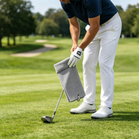 Serviette de golf magnétique carrée en microfibre gaufrée avec logo personnalisé, séchage rapide, douce, écologique, avec crochet magnétique pour usage sportif