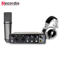 GAX-MD22P Professional Studio Audio Interface 2 in 2 aus USB Audio Mixer Aufnahme Podcast Soundkarte