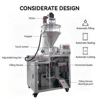 Machine d'emballage automatique de sachets de sauce à écran tactile PLC, haute efficacité, électrique, pour le remplissage et la scellage de pâtes
