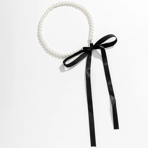 Женское Длинное колье с черной лентой - Product Image 5