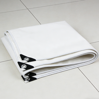Bâche en PE laminé sur mesure, imperméable avec œillets, protection solaire pour le transport extérieur