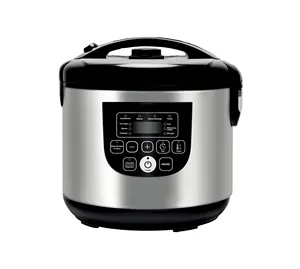 Home use appliance white and black color Baby Porridge 5 litres oven rice cooker Stainless steel case