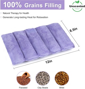 Microwave <b>Heating</b> <b>Pad</b> Heat Pack Clay Bead Weighted <b>Neck</b> Shoulder Pillow Seed Wheat Bag Lavender Therapy Heat <b>Pad</b> - Product Image 4