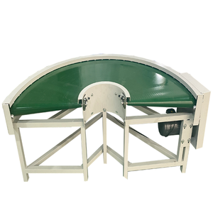 PVC-bandtransportband <span class=keywords><strong>2025</strong></span> met 90- en 80-graden bochten in een circulaire transportlijn - Product Image 1