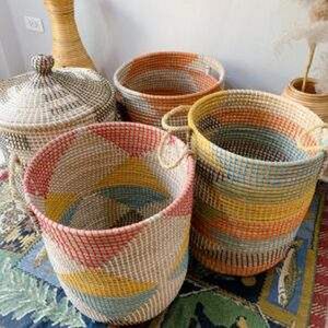 Cesta de Almacenamiento Plegable de Jacinto de Agua y Pasto Marino con Asa, Organizador para el Hogar, Fabricante de Vietnam, al Mejor Precio - Product Image 4