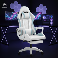 Chaise de jeu confortable en gros, design ergonomique avec repose-pieds et support lombaire, mobilier