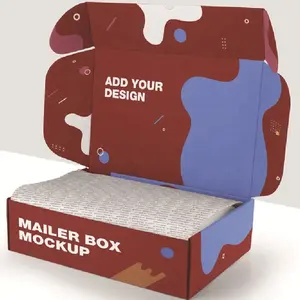 Recycle Custom Printed Corrugated Shipping Boxes Custom Logo Folding Kraft Mailer Box Cardboard Mailer Box Custom