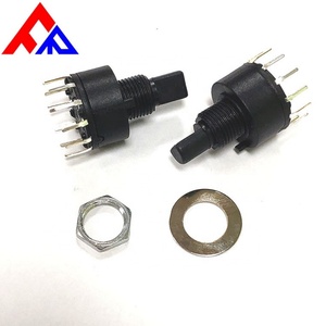 Interruptor Rotatorio de Plástico Aislado de 1/2/3/4/5/6/7/8/9/10/11/12 Posiciones, 16mm, Venta Directa de Fabricante Profesional - Product Image 1