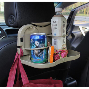 Pliable universel voiture banquette arrière bouteille d'eau boisson tasse porte-plateau plateau de dîner - Product Image 2