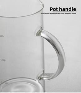 Cafetière à piston de luxe moderne et écologique, en <span class=keywords><strong>verre</strong></span> transparent avec échelle graduée, pour café et thé vert - Product Image 4