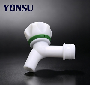Robinet de salle de bain moderne à poignée unique, à montage sur plan, en PP robuste, anti-goutte, avec diaphragme à anneau vert DN20 grand calibre - Product Image 2