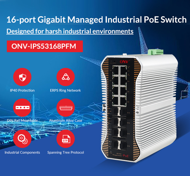 Hot Selling 802.3AF/AT/BT L3 Layer Industrial PoE Switch 8 Port 2.5GE Bt POE 4 Port 10G SFP  for IP Camera CCTV