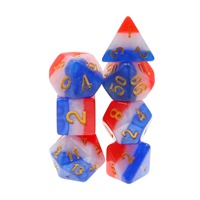 Gobelins en résine translucide personnalisés dés à multiples facettes D & D RPG jeu de dés D4 à D20 mdn jeu de dés pour jouer à un jeu de société