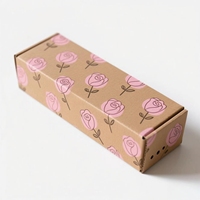 Boîte postale d'expédition en papier ondulé d'expédition de logo personnalisé en gros pour fleurs boîtes d'emballage en carton fantaisie pour produits en ligne