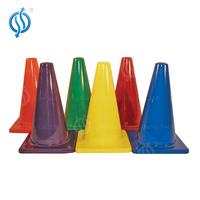 Cône de signalisation routière en PVC coloré de 70 cm et 1,7 kg avec anneau – Produit d'avertissement routier