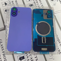 Chine téléphone portable grand trou verre arrière pour Iphone 16pro 16 Promax boîtier verre remplaçable avec cadre Photo batterie couverture arrière