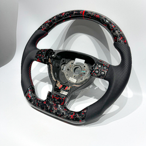 <span class=keywords><strong>Volante</strong></span> de Fibra de Carbono Forjado Rojo Compatible con Volkswagen <span class=keywords><strong>MK5</strong></span> <span class=keywords><strong>Golf</strong></span> 5 <span class=keywords><strong>GTI</strong></span> B6 GT Sin Palancas de Cambio - Product Image 4