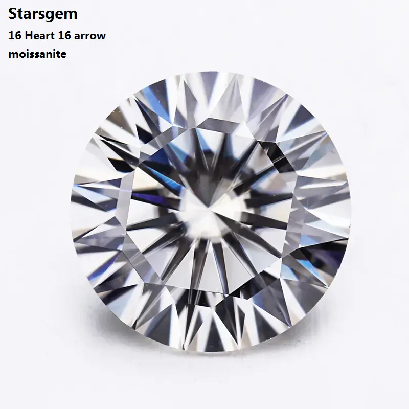 Starsgem بالجملة 16 ساعة وقطع الماس المويسانيتي بسعر مخفض على الإنترنت مع ماس مويسانيتي نادر كبير الحجم على الإنترنت