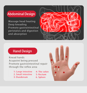 El masajeador de articulaciones de dedos más vendido, Dispositivo de masaje de terapia física con calefacción vibratoria, masajeador integrado de abdomen y manos - Product Image 5