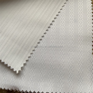 Tela Jacquard Personalizada T400 Elástica <span class=keywords><strong>con</strong></span> Diseño <span class=keywords><strong>de</strong></span> Puntos, Diamantes, Cuadros y Rayas, Mezcla <span class=keywords><strong>de</strong></span> Poliéster y Algodón, Tejido Entrelazado, Blanco y Negro, MOQ Bajo, en Stock - Product Image 6
