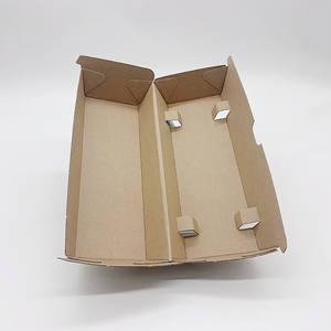 ผู้ผลิตกล่องอาหารแบบกำหนดเอง กล่องกระดาษลูกฟูกสำหรับบรรจุภัณฑ์อาหารจานด่วนแบบใช้แล้วทิ้ง เป็นมิตรกับสิ่งแวดล้อม สำหรับฮอทดอกและเบอร์เกอร์ - Product Image 5