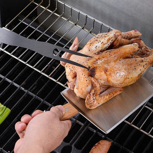 Juego de Accesorios para Plancha de Acero Inoxidable Profesional <span class=keywords><strong>Besafe</strong></span>, Utensilios de Espátula para Barbacoa de Alta Resistencia para Interiores y Exteriores - Product Image 4