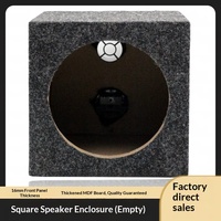 Boîtier de subwoofer 6,5 pouces 8 pouces en bois avec tissu feutré, subwoofer passif vide carré DIY MZB001
