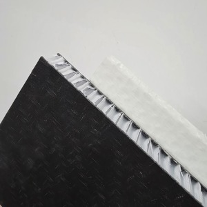 แผ่นใยแก้วประสิทธิภาพสูงแบบรังผึ้ง PP แผ่นคอมโพสิตใยแก้วทนทานต่อสภาพอากาศ แผ่นแซนวิชสำหรับดาดฟ้าเรือทางทะเล - Product Image 3