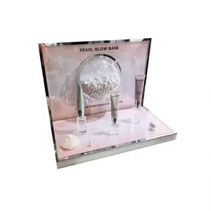 OEM Mới Tùy Chỉnh Acrylic Counter Top Trang Điểm Tổ Chức Mỹ Phẩm Hiển Thị Đứng