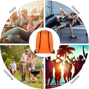 Bolsa Deportiva Personalizada con Cordón, de Nailon y Poliéster, con Cierre Suave, Impermeable, Plegable, Ligera, con Logotipo Personalizado para Deportes al Aire Libre y Gimnasio - Product Image 5