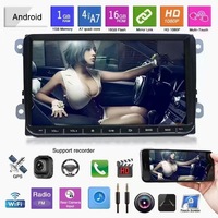 9 pouces Android 1 + 32G autoradio stéréo DSP écran tactile pour vw slim MAGOTAN SKODA SEAT POLO Golf Seat Altea Leon