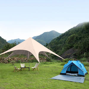 <span class=keywords><strong>Grande</strong></span> tente imperméable à l'eau Octopus Canopy Tent pour le camping Tente pare-soleil pour activités familiales avec poteau de support de tuyau galvanisé - Product Image 4