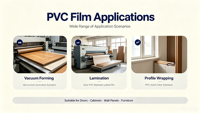 Film vinyle de laminage PVC pour la décoration du MDF